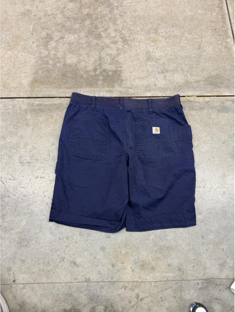 vintage carhartt faded navy relaxed baggy fit cargo shorts size 12 WOMENS